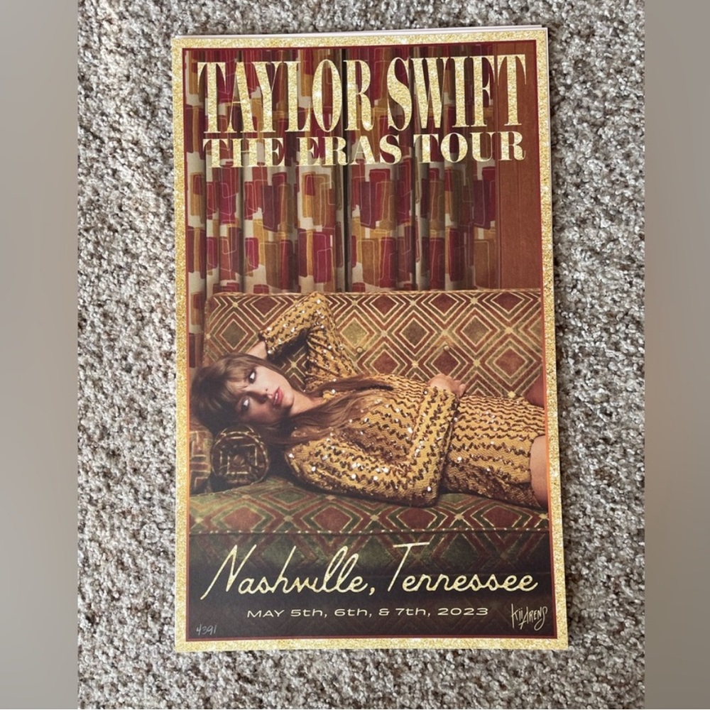 Taylor Swift Nashville VIP poster